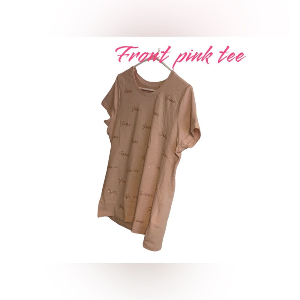 Guess rhinestones pink